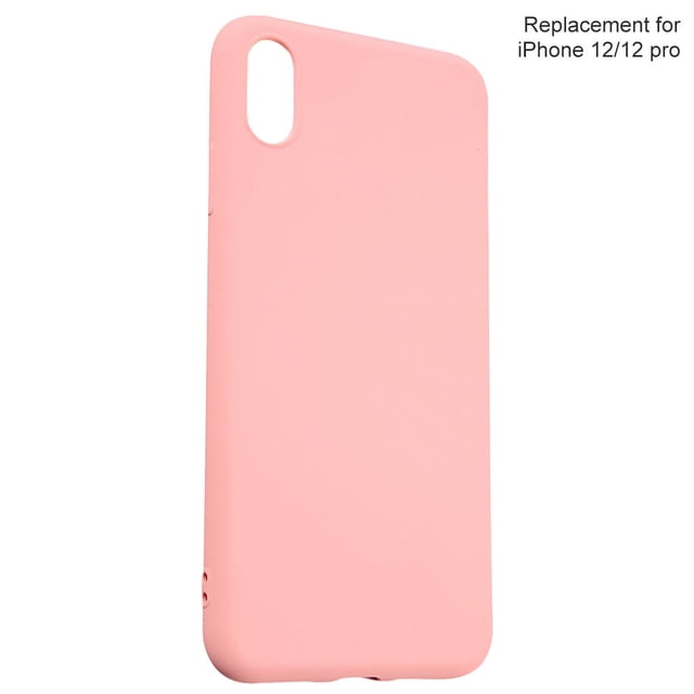 kurtrusly TPU Mobile Phone Case Shockproof Elastic Protection Cover, Replacement for iPhone12/12Pro 6.1, Pink