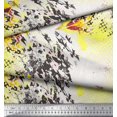 thumbnail image 3 of Soimoi Velvet Fabric Texture & Lily Flower Printed Craft Fabric by the Yard 58 Inch Wide, 3 of 3