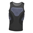 thumbnail image 3 of Almencla Mens Padded Vest Breathable Compression Shirt for Baseball Softball Football XL, 3 of 8