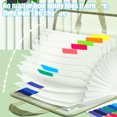 thumbnail image 4 of RXIRUCGD A4 Organ Bag Horizontal And Vertical Models Handheld Multilayer 13 Compartments Students Test Paper Clip File Bag Data Classification Organizing Organizer, 4 of 9