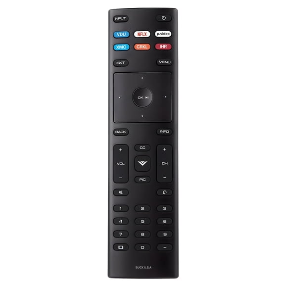 XRT140R Vizio Smart TV Remote Replacement - Easy Setup, Infrared, Shortcut Keys, Universal Remote for SmartCast TVs - Vizio Remote Control Replacement for D, E, M, P, V, PX, OLED Series
