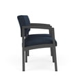 thumbnail image 4 of Lenox Steel Reception Waiting Room 2 Seats Chair / Charcoal Steel / Blue, 4 of 5