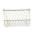 thumbnail image 2 of Abbracc Wall Hanging Net Plush Toy Net Handwoven Boho Macrame Stuffed Animal Hammock White, 2 of 9