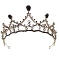 thumbnail image 1 of CIMAXIC Party Vintage Tiara Rhinestone Inlaid Crown Party Prom Tiara for Women Bride,6.3"X6.3"X2.36", 1 of 3