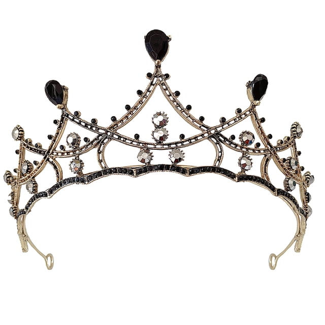 CIMAXIC Party Vintage Tiara Rhinestone Inlaid Crown Party Prom Tiara for Women Bride,6.3"X6.3"X2.36"