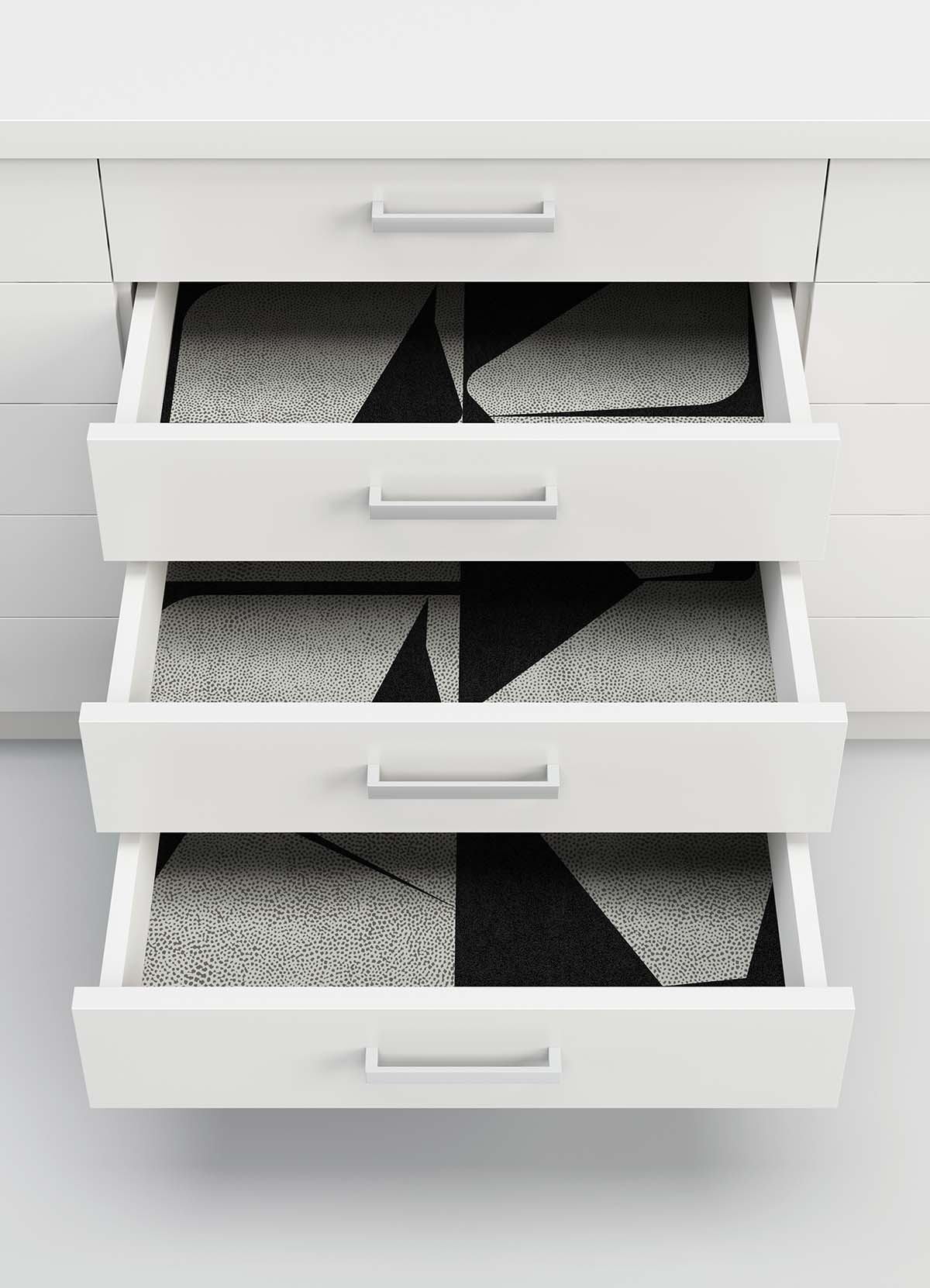 Roommates Studio Black Caden Peel and Stick Wallpaper 30.75 Sq. ft