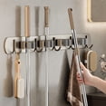 thumbnail image 1 of TIMIFIS Hooks for Hanging Mop Wall Mounted Clamp without Drilling Hooks Bathroom and Toilet Buckles Fixed Storage Rack Mop Wall Clamp, 1 of 6