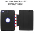 thumbnail image 3 of Mignova For New iPad 9.7 2017/2018 Case Heavy Duty Full Body Rugged Protective Case with Auto Sleep/Wake Up Stand Folio&Three Layer Design for Apple iPad 9.7 inch 2017/2018 (Black+Blue), 3 of 9