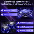 thumbnail image 3 of RNRUO 10.1" Android 15 Tablet, 12GB(4+8)RAM, 128GB ROM, 128GB Expand, A537PX Processor Quad-Core Processor up to 2.0GHz, WiFi 6 BT5.4, 6000mAh with Fast Charge, Dual Camera, IPS Display, Blue Gray, 3 of 10