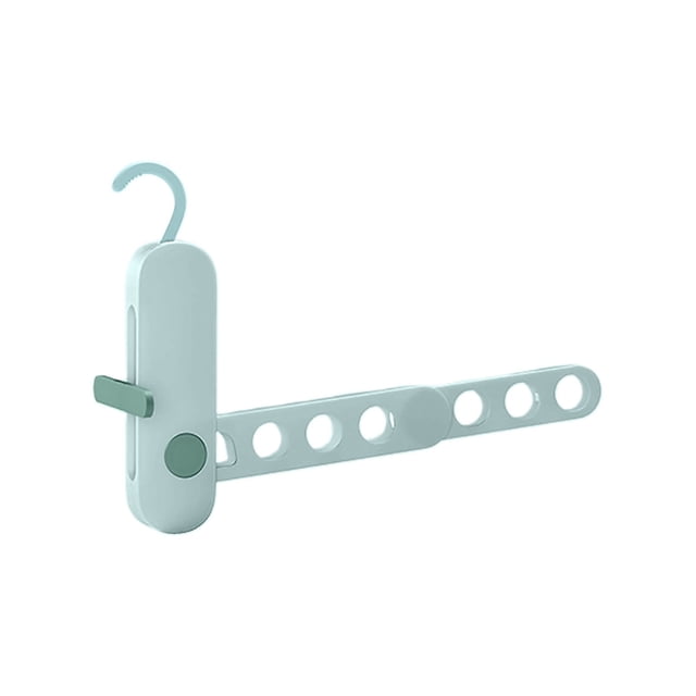 Portable Foldable Travel Drying Rack With 7 Hooks For Outdoor Camping Laundry Organizer Space Saving Lightweight Clothes Hanger