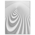 thumbnail image 2 of Fractal Rounded White 3D Waves - Abstract Canvas Art Print, 2 of 3
