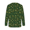 thumbnail image 5 of Costumes de Noël en Solde Mode Femmes Imprimé Manches Confortable Respirant Sweat-Shirt Col Rond Grande Taille pour Femmes, 5 of 5