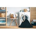 thumbnail image 2 of Ahgly Company Tapis d'Intérieur Lavable en Machine Carré Noir Nuit Transitionnel, 4 Pieds Carré, 2 of 7