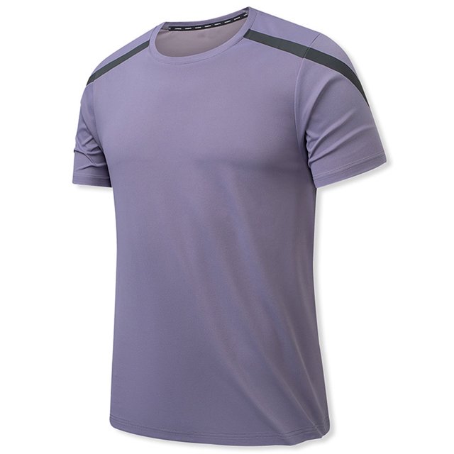Mefallenssiah Mens T-Shirts, T-Shirt à Col Rond Décontracté à Manches Courtes, Couleur Unie, Été, Hommes