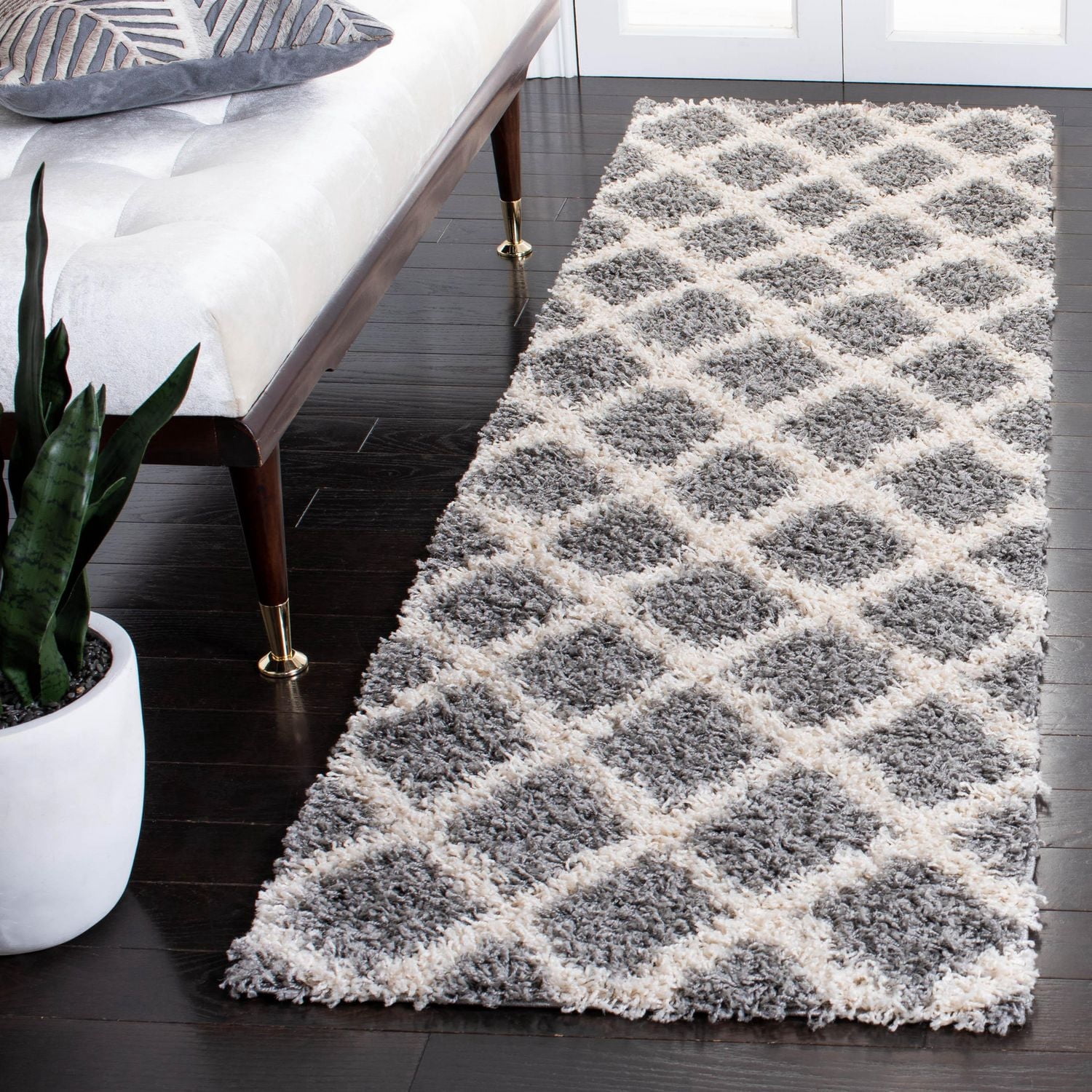Safavieh Dallas Jerrie Tapis Géométrique Shag