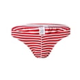 thumbnail image 1 of Birdeem Caleçons Courts pour Hommes Aguichant à Rayures Taille Basse, 1 of 4