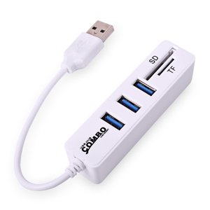Yeacher JDL-HSD5 USB Hub Combo Splitter 3/6 Ports Optional USB 2.0 High Speed Mini 2 In 1 TF Card Reader for Laptop Computer