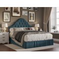 thumbnail image 2 of HMD Isabella Twin Tufted Upholstered Panel Bed, Denim Blue, 2 of 3