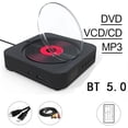 thumbnail image 1 of DVD Player VCD Player CD Music Player Bluetooth 5.0 Built-in Speaker ,Portable, 1 of 5