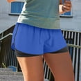 thumbnail image 3 of Plebaso Women's 2 in 1 Running Shorts Elastic Waist Drawstring Athletic Shorts Lightweight Workout Shorts, 3 of 6