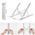 thumbnail image 4 of Qenwkxz Laptop Stand for Desk Adjustable Laptop Riser Aluminum Alloy Foldable Portable Laptop Holder Ventilated Cooling Notebook Stand for Laptops Tablet, 4 of 8