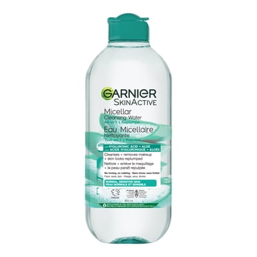 Garnier Micellar Cleansing Water All-in-1, with Hyaluronic Acid Suitable for Sensitive Skin, Cruelty Free International and Vegan, 400 ml