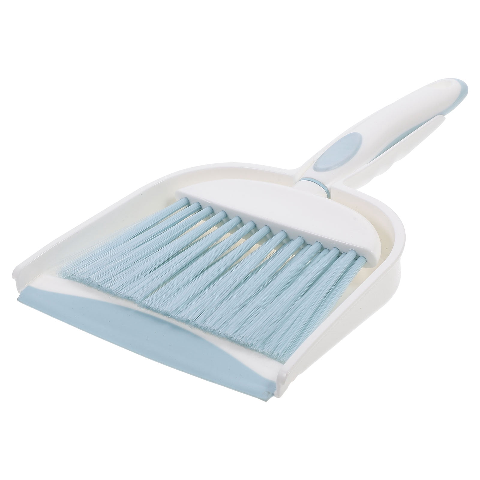 Raindrops Small Broom and Dustpan Set Plastic with Integrated Design for Table and Desk Cleaning