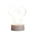 thumbnail image 1 of MesaSe Valenties Day Veilleuse 3D Créative Nouveauté LED Décorative Cadeau Lampe de Table, 1 of 10