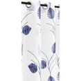 thumbnail image 2 of Safdie & Co. Rideau Palmier Brodés 84L Stonewash Bleu, 2 of 2