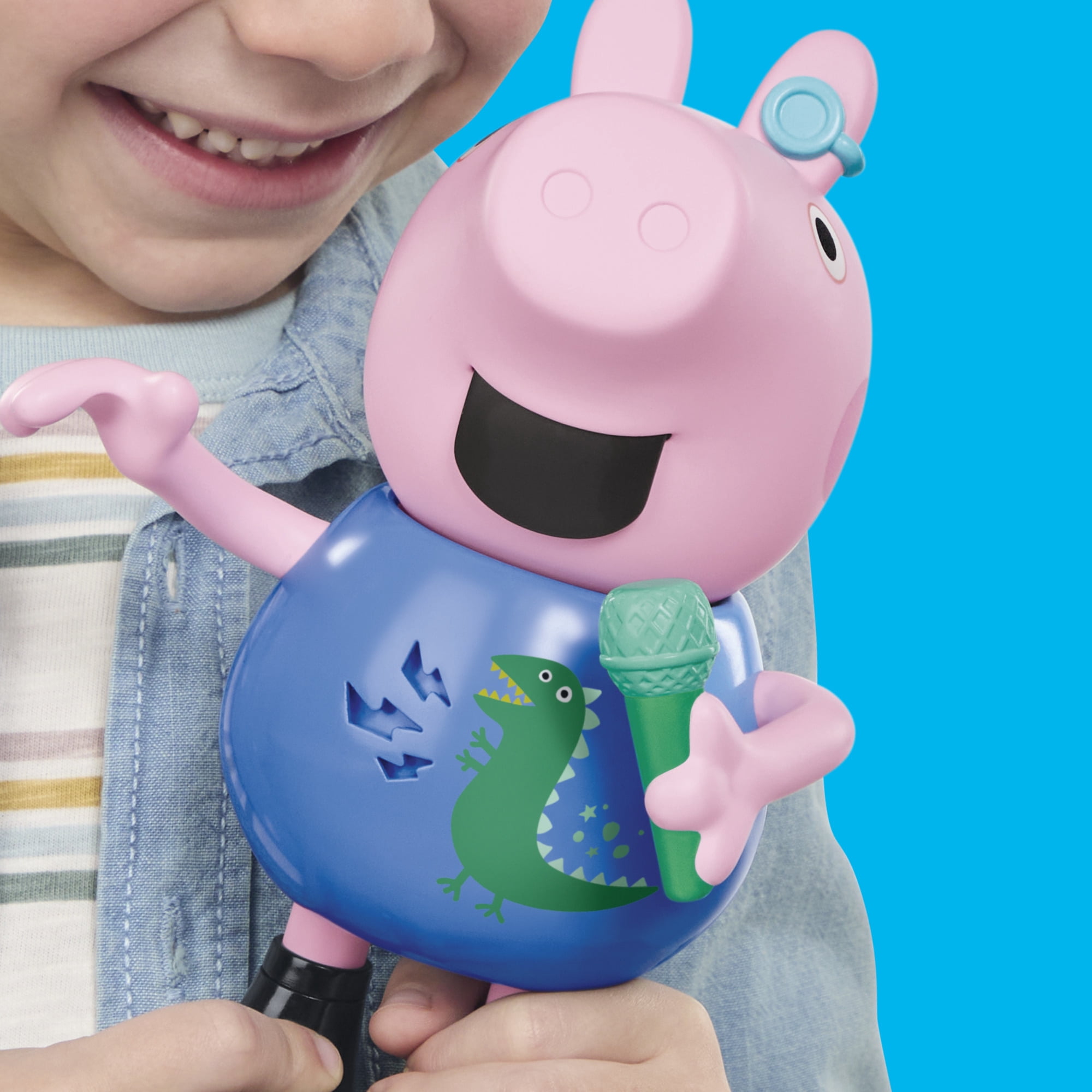 Jouets Peppa Pig Figurine George qui chante et fait des blagues, jouets musicaux préscolaires pour garçons et filles, 3 ans et plus - Version française