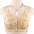 thumbnail image 1 of Qertyioot Women's Plus Size Bra,Casual Lace Shaping Cup Plus Size Extra-Elastic Wirefree Underwear, 1 of 8