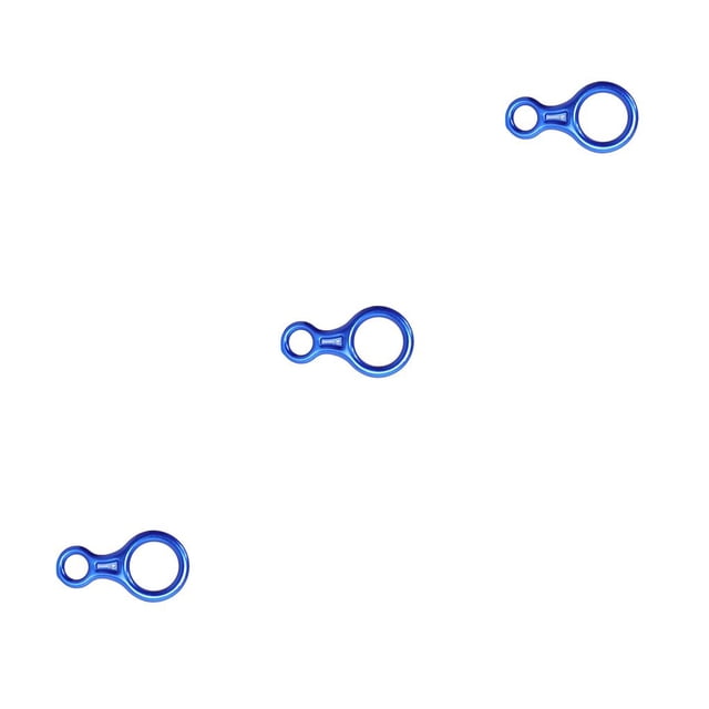 maskred Climbing Gear Descender Reliable Sturdy Safe Accessory Descending Tools Rock Climb Equipment for Outdoor Sport Protecting Blue 3Set