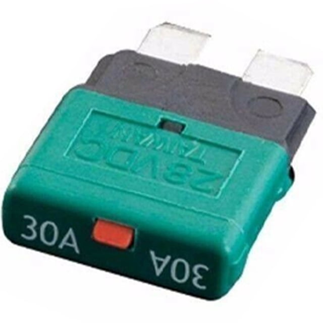 1Pcs Circuit Breaker Blade Fuse 12V 24V Resettable 5-30A Marine Automatic Reset