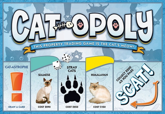 Cat-Opoly Board Game by Late for the Sky, 2-6 Player, Ages 8 & up