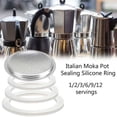 thumbnail image 3 of MYG Rubber Seal/Rings+Filter -Replacement- Sizes 9 Cup Espresso coffee Maker Moka Pot, 3 of 9