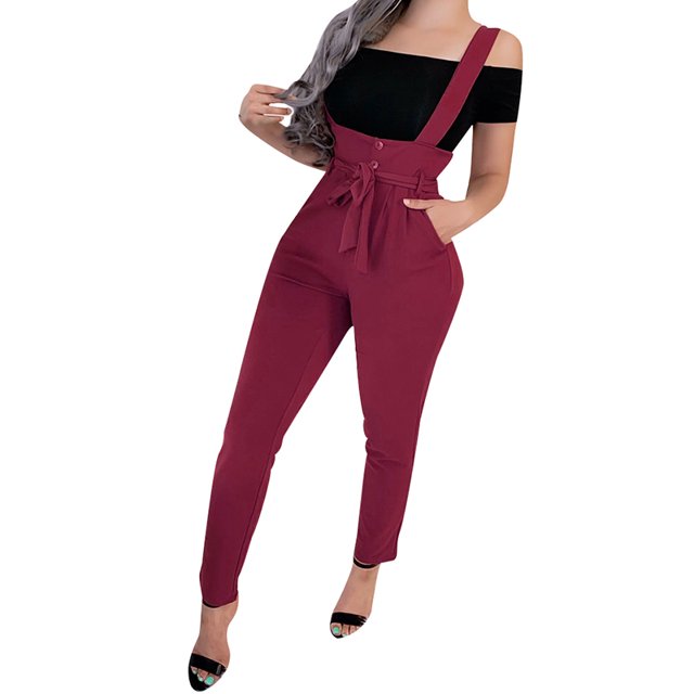 Julyccc Combinaisons skinny taille haute pour femme