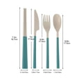 thumbnail image 2 of Dvruxg Cutlery Sets - Plastic Forks, Knives & Spoons with Organizer | Plastic & Disposable Options Available | Great Value Dining Sets for Home & Events, 2 of 5