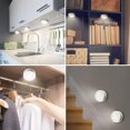 thumbnail image 2 of Lumières d'Armoire DEL avec Télécommande, Lumières d'Armoire 6 Pcs Éclairage d'Armoire Veilleuse DEL Éclairage d'Armoire Lumière d'Armoire DEL pour Chambre, Garde-Robe, Armoire, Cuisine - Blanc, 2 of 7