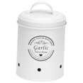 thumbnail image 4 of Potato Storage Tins Food Storage Container with Aerating Holes Kitchen Storage Canister Vegetables Storage Bin for Farmhouse Decor Countertop Small White, 4 of 8