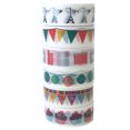 thumbnail image 1 of Coofit 6 Rolls Christmas Masking Planner Tape Cute Tearable Cartoon Craft Tape, 1 of 10