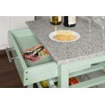 thumbnail image 4 of Îlot de cuisine Randall green avec dessus en granit, 4 of 5
