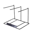 thumbnail image 1 of Milaget Countertop Jewelry Organizer Stand Standing Modern Iron Rack Holder Hanging 3 Rows Black, 1 of 4