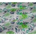 thumbnail image 4 of oneOone Cotton Jersey Green Fabric Florals Craft Projects Decor Fabric Printed By The Yard 58 Inch Wide, 4 of 4