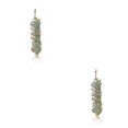 thumbnail image 2 of yingyy Wire Wrapped Charm Hanging Pendant Colorful Exquisite Crystal Crafting Necklace Keychains Earrings Accessories Green Aventurine 2Set, 2 of 6
