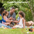 thumbnail image 4 of XIHAMA Haut-Parleur de Musique Rétro Haut-Parleur Sans Fil Vintage Haut-Parleur Portable Haut-Parleur d'Extérieur Son Stéréo Puissant Haut-Parleur Rechargeable Micro Intégré Prise en Charge de la Réponse aux Appels Carte TF USB pour la Maison Fête Bureau, 4 of 6