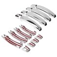 thumbnail image 4 of Silver 8Pcs ABS Plastic Door Handle Cover, Door Handle Cover Trim, For Car Automobile Auto, 4 of 8