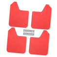 thumbnail image 2 of jinwen 4 Pcs Pare-Boue Universels pour Voiture Pièces de Rechange Garde-Boue Rouge, 2 of 9