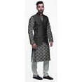 thumbnail image 2 of Atasi Traditional Printed Kurta Churidar Pajama Set With Nehru Jacket For Men, 2 of 5