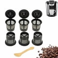 thumbnail image 1 of QUTETN 6 Pack K-Cup Reusable Replacement Coffee Filter Refillable Pod for  1.0, 1 of 6