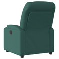 thumbnail image 2 of vidaXL Massage Recliner Chair Dark Green Fabric, 2 of 5